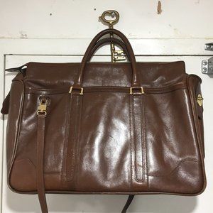 DAVID'S LARGE LEATHER VINTAGE TRAVEL BAGS